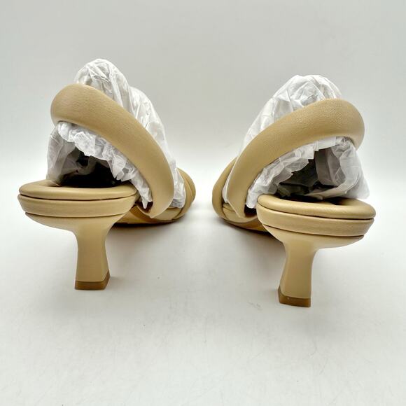 Vince Womens Coline Sandal Heel US 5.5M EU 35.5 Tan Nude Leather NIB - Picture 10 of 13